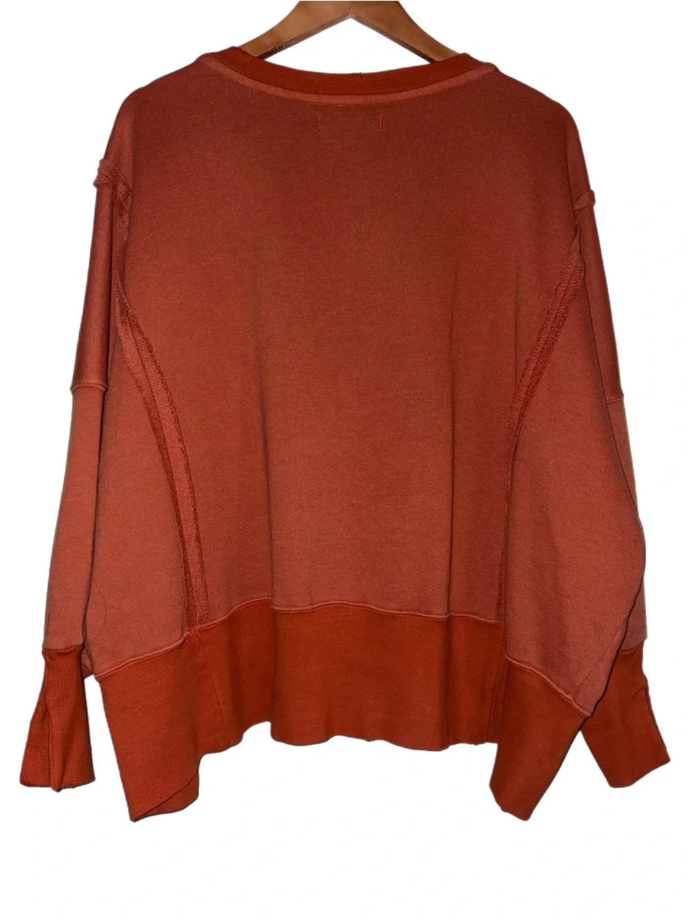 Free People We The Free Camden Sweatshirt  Pomplemousse Orange Extra Small